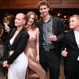 Herečka Justýna Drábková po premiéře filmu Milion.