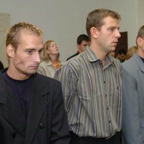 Lukáš Kohout před soudem. 