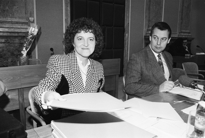 FOTO: Vlasta Parkanová  působila jako ministryně spravedlnosti, obrany a také jako místopředsedkyně vlády.