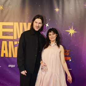 Marcell se svou partnerkou Lindou.