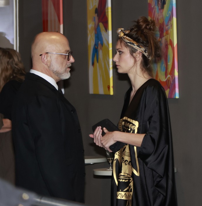 FOTO: Hynek Čermák s expartnerkou Veronikou na premiéře filmu Neporazitelní.