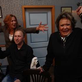 Jiřina Bohdalová měla skvělou náladu. 