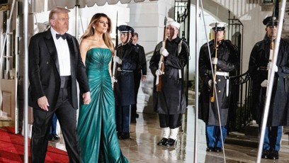 FOTO: Donald Trump a Melanie Trumpová uspořádali v Bílém domě slavnostní recepci.