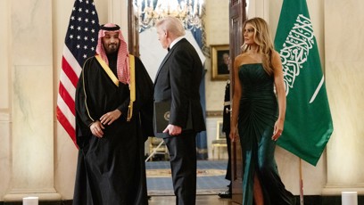 FOTO: Donald Trump a Melanie Trumpová uspořádali v Bílém domě slavnostní recepci.