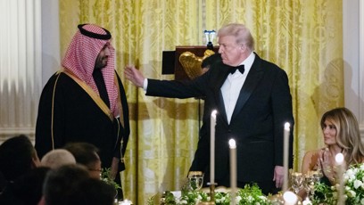 FOTO: Donald Trump a Melanie Trumpová uspořádali v Bílém domě slavnostní recepci.