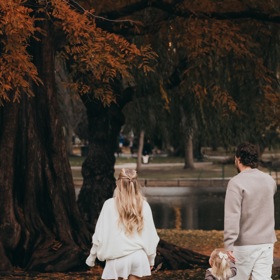 David Pastrňák s rodinkou.