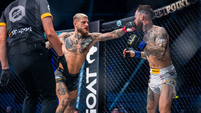 FOTO: Radek Roušal svého soupeře ukončil v prvním kole.