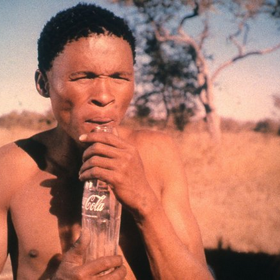 Křovácký herec N!Xau zažil po natáčení komedie Bohové musí být šílení tvrdý střet se západní civilizací. Peníze pro něj neměly žádnou hodnotu a nevěděl, jak s nimi nakládat. Nakonec se tak vrátil do rodné Namibie k roli rolníka a lovce.