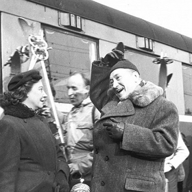 Film byl vydán také v audio verzi a na gramofonové desce. Na snímku vpravo Jaroslav Marvan.