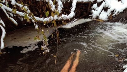 FOTO: Anna Kulovaná miluje otužování a nahotu.