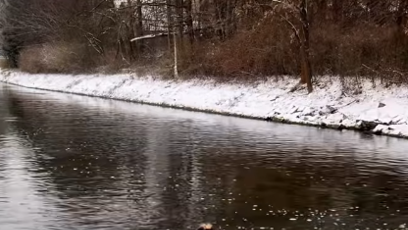 FOTO: Eva Decastelo při otužování.