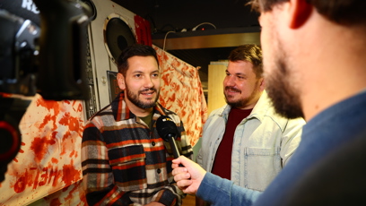 FOTO: Václav Janata a Jakub Kvasnička během rozhovoru pro eXtra.cz.