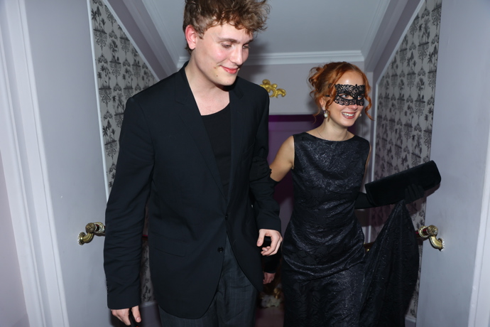 FOTO: František Prachař s tajemnou slečnou.