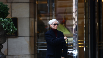 FOTO: Tilda Swinton vypadala nenápadně.