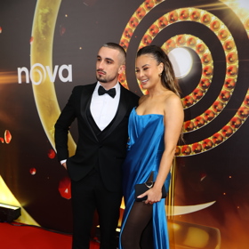 Monika Bagárová s partnerem zářili.