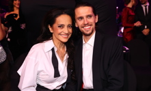 Lucie Bílá v doprovodu svého syna Filipa.