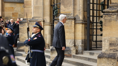 FOTO: Do katedrály svatého Víta dorazil právě prezident Petr Pavel.