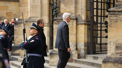 FOTO: Do katedrály svatého Víta dorazil právě prezident Petr Pavel.