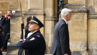 FOTO: Do katedrály svatého Víta dorazil právě prezident Petr Pavel.