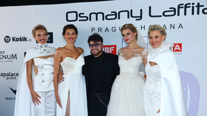 FOTO: Michaela Tomanová na přehlídce Osmanyho Laffity.