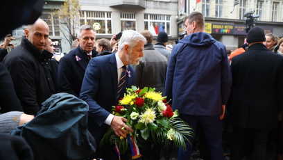 FOTO: Petr Pavel na Národní třídu také dorazil.