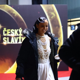 Eliška Bártová po skončení slavíka.