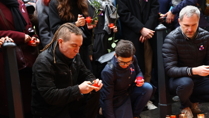 FOTO: Olga Richterová, Ivan Bartoš a Zdeněk Hřib na Národní třídě.