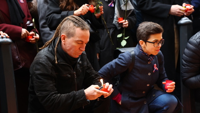 FOTO: Olga Richterová a Ivan Bartoš na Národní třídě.