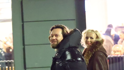 FOTO: Richard Krajčo se ženou odcházeli v dobré náladě.