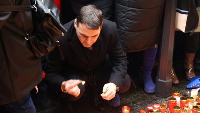 FOTO: Veřejnost na Národní třídě během oslav 17. listopadu.