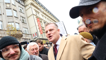 FOTO: Na Filipa Turka lidé řvali, že je fašista.