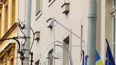 FOTO: Vánoční světla na Praze 3 navrhly děti  z tamních mateřských škol.