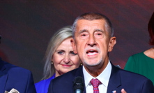 Andrej Babiš během tiskovky.
