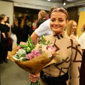 Erika Stárková po slavnostní premiéře filmu Milion.