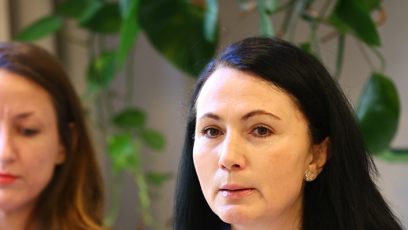 FOTO: Jitka Poláková během tiskové konference.