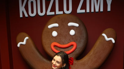 FOTO: Julie Hojdyszová si zimní setkání užívala.