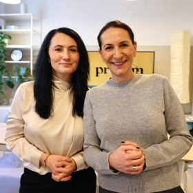 Alexandra Udženija a Jitka Poláková na tiskové konferenci proFem.