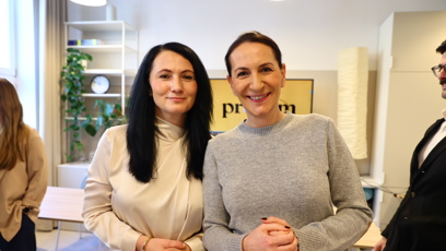 FOTO: Alexandra Udženija a Jitka Poláková na tiskové konferenci proFem.