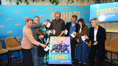 FOTO: Herci křtí plakát k filmu Šviháci.