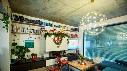 FOTO: Agáta Hanychová má krásně vyzdobený dům.