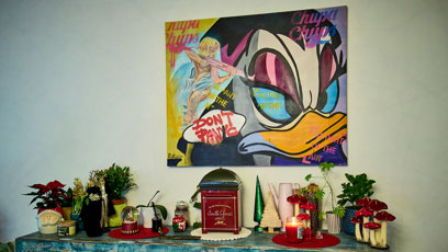 FOTO: V domě nechybí ani umění.