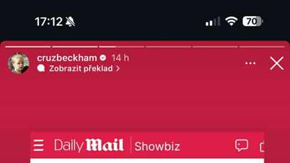 FOTO: Cruz Beckham se vyjádřil k tomu, že si Brooklyn zablokoval na sociálních sítích nejen svého bratra, ale i rodiče Davida a Victorii Beckham.