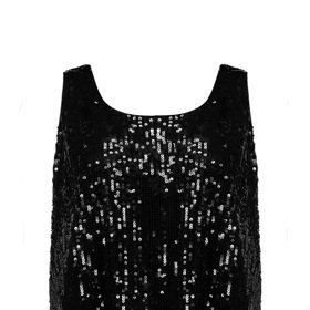 Černý top s flitry, F&F, 449 Kč