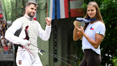 FOTO: Alexander Choupenitch randí s Barborou Seemanovou.