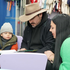 Vojta Kotek se synem Hubertem.