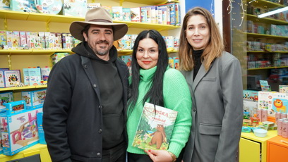 FOTO: Vojta Kotek s Marií Fasorovou a manželkou Radanou.