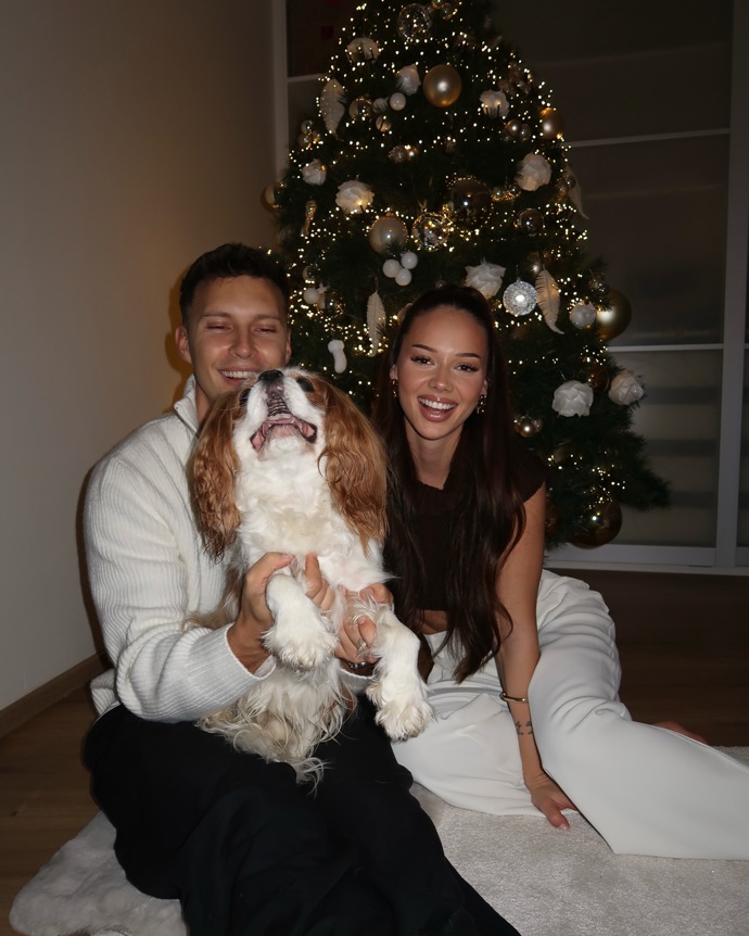 FOTO: Petr Havránek s Gabrielou Gašpárovou na Vánoce.