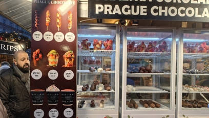 FOTO: Stánky na Staroměstském náměstí.Stánky na Staroměstském náměstí.