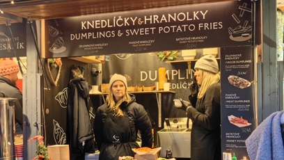 FOTO: Stánky na Staroměstském náměstí.