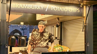 FOTO: Stánky na Staroměstském náměstí.